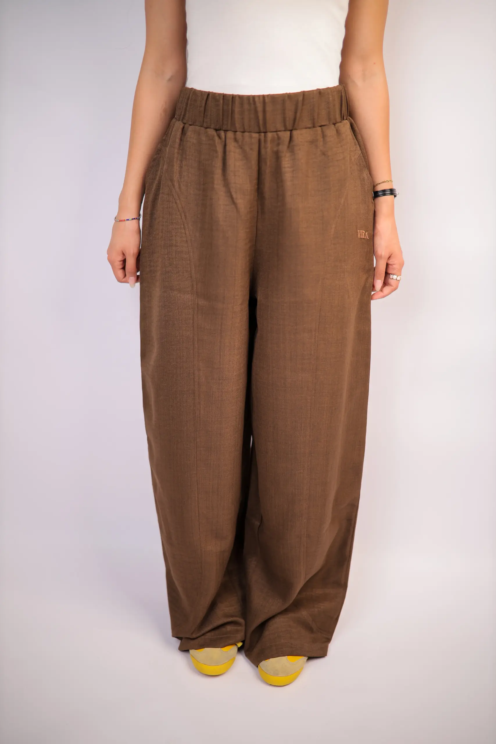 Vira Slub Wide-Leg Pants - Image 7