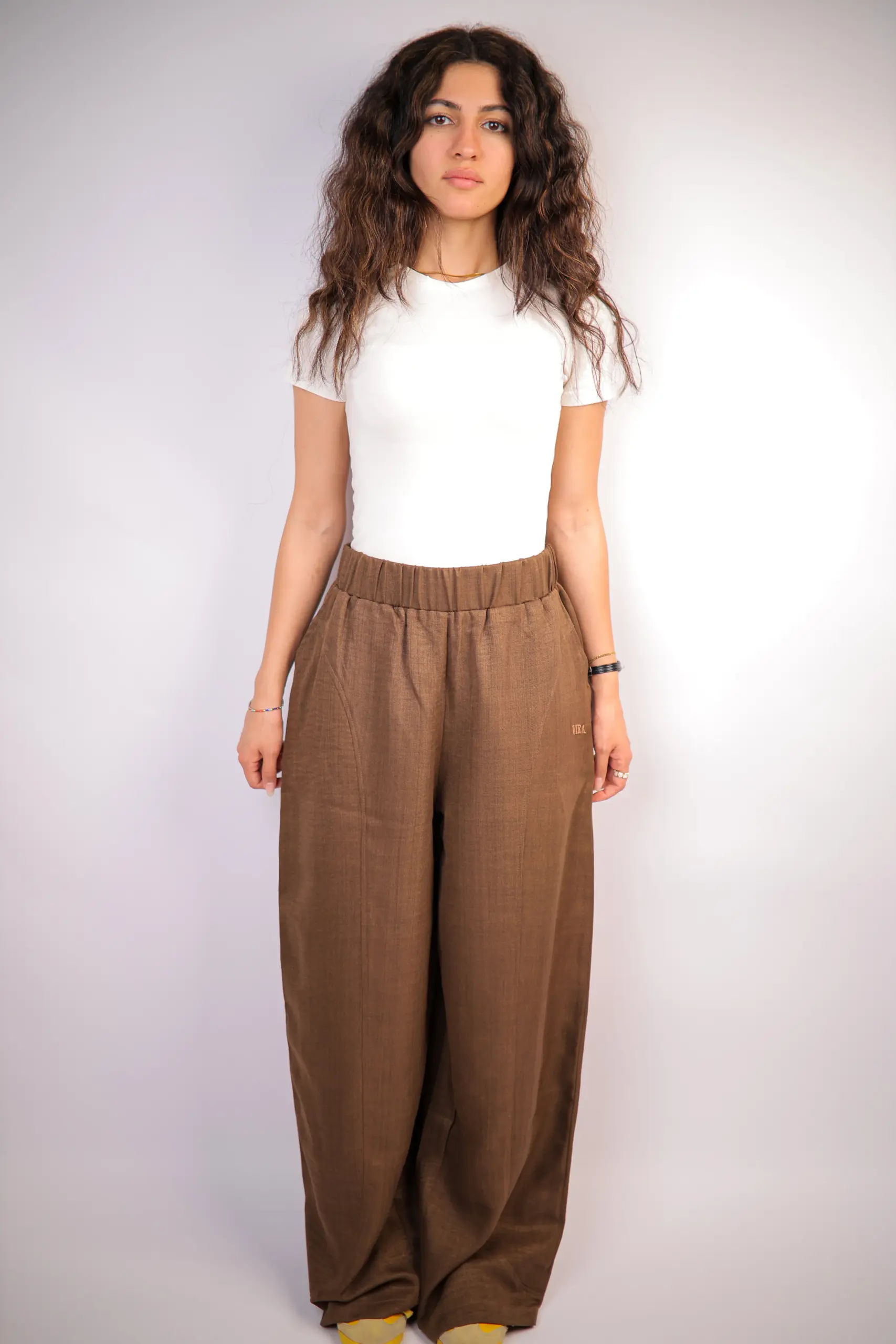 Vira Slub Wide-Leg Pants - Image 6