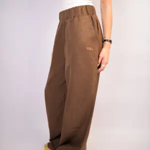 Vira Slub Wide-Leg Pants