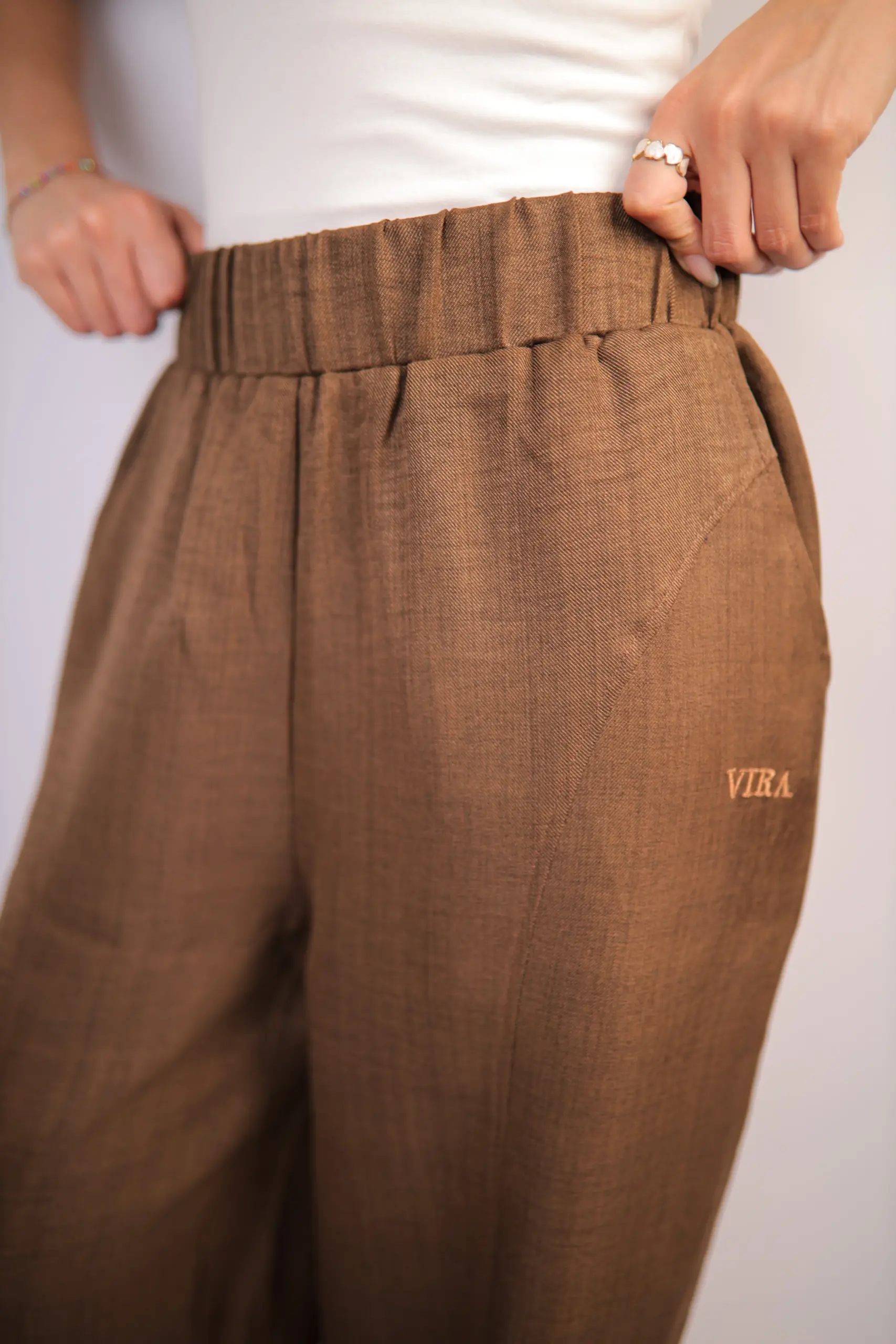 Vira Slub Wide-Leg Pants - Image 2